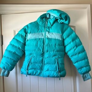 Teal Champion Fleece Lined Puff Winter Jacket Kids XS 4/5